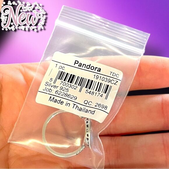 New Pandora Hearts of Pandora Halo Ring – Sterling Silver CZ – Size 7 - Picture 2 of 8